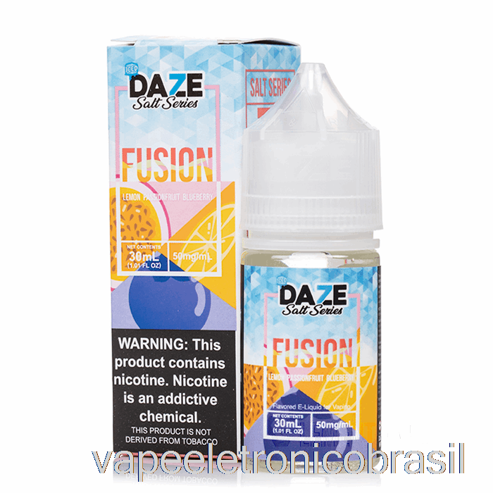 Vape Vaporesso Limão Gelado Maracujá Mirtilo - 7 Daze Fusion Salt - 30ml 50mg